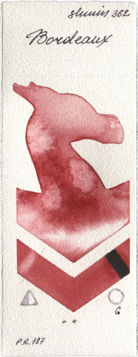 Bordeaux by Shminke Horadam Aquarell watercolor swatch
