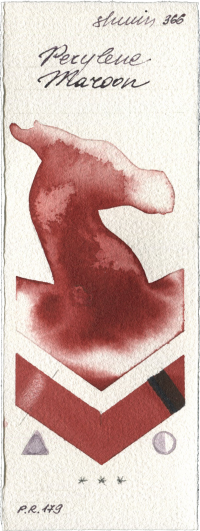 Perylene Maroon by Shminke Horadam Aquarell watercolor swatch