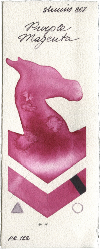Purple Magenta by Shminke Horadam Aquarell watercolor swatch