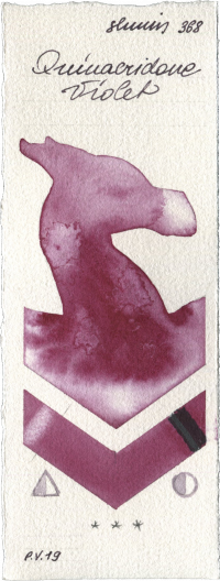 Quinacridone Violet by Shminke Horadam Aquarell watercolor swatch