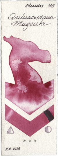 Quinacridone Magenta by Shminke Horadam Aquarell watercolor swatch