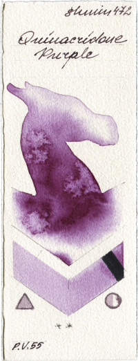 Quinacridone Purple by Shminke Horadam Aquarell watercolor swatch