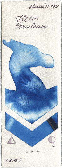 Helio Cerulean by Shminke Horadam Aquarell watercolor swatch