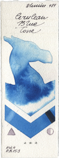 Cerulean Blue Tone by Shminke Horadam Aquarell watercolor swatch
