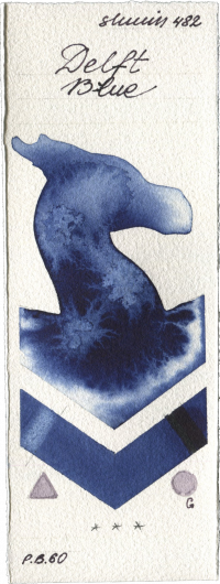 Delft Blue by Shminke Horadam Aquarell watercolor swatch