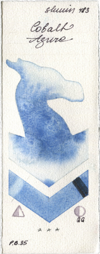 Cobalt Azure by Shminke Horadam Aquarell watercolor swatch