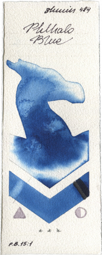 Phthalo Blue by Shminke Horadam Aquarell watercolor swatch