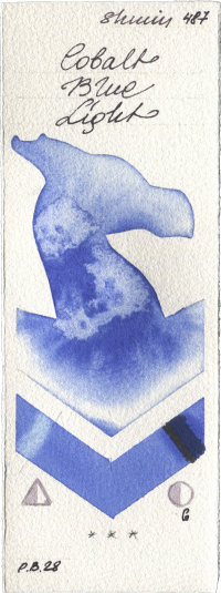 Cobalt Blue Light by Shminke Horadam Aquarell watercolor swatch