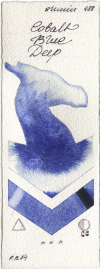 Cobalt Blue Deep by Shminke Horadam Aquarell watercolor swatch