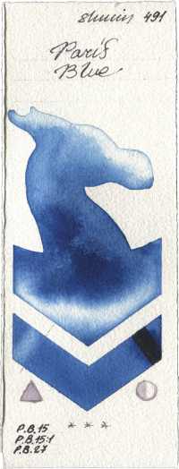 Paris Blue by Shminke Horadam Aquarell watercolor swatch