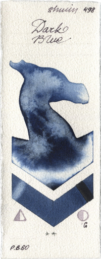 Dark Blue by Shminke Horadam Aquarell watercolor swatch