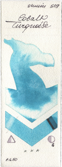 Cobalt Turquoise by Shminke Horadam Aquarell watercolor swatch