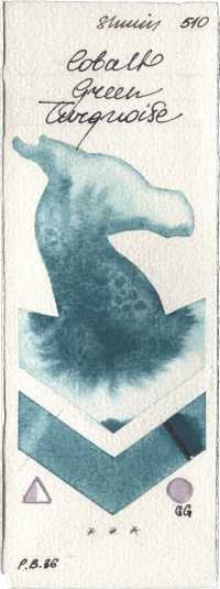 Cobalt Green Turquoise by Shminke Horadam Aquarell watercolor swatch