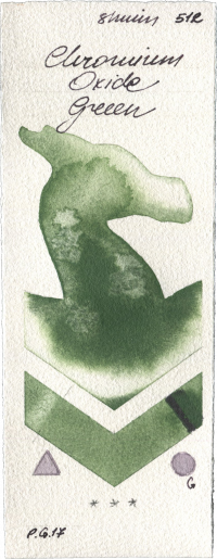 Chromium Oxide Green by Shminke Horadam Aquarell watercolor swatch