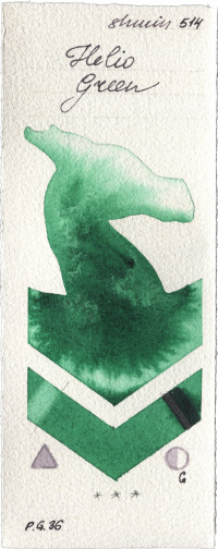 Helio Green by Shminke Horadam Aquarell watercolor swatch