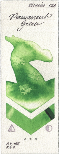 Permanent Green by Shminke Horadam Aquarell watercolor swatch