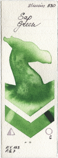 Sap Green by Shminke Horadam Aquarell watercolor swatch