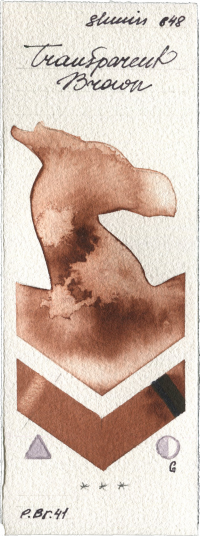Transparent Brown by Shminke Horadam Aquarell watercolor swatch