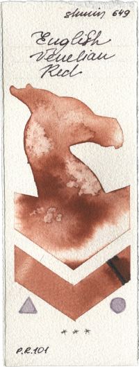 English Venetian Red by Shminke Horadam Aquarell watercolor swatch