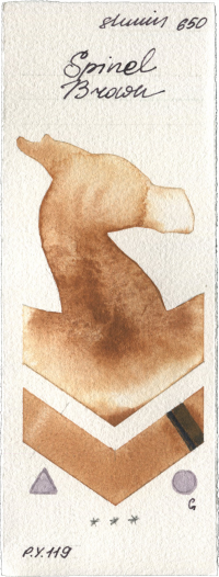 Spinel Brown by Shminke Horadam Aquarell watercolor swatch