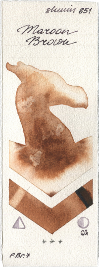 Maroon Brown by Shminke Horadam Aquarell watercolor swatch