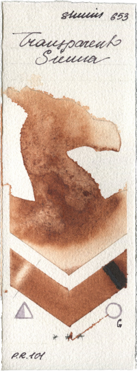 Transparent Sienna by Shminke Horadam Aquarell watercolor swatch
