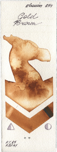Gold Brown by Shminke Horadam Aquarell watercolor swatch