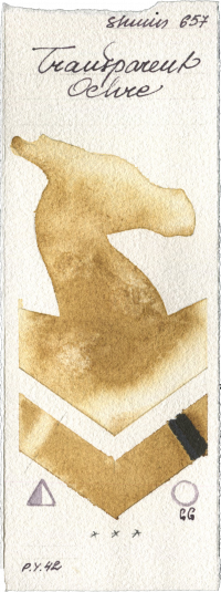 Transparent Ochre by Shminke Horadam Aquarell watercolor swatch