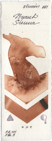 Burnt Sienna by Shminke Horadam Aquarell watercolor swatch