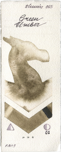 Green Umber by Shminke Horadam Aquarell watercolor swatch