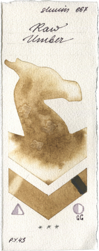 Raw Umber by Shminke Horadam Aquarell watercolor swatch