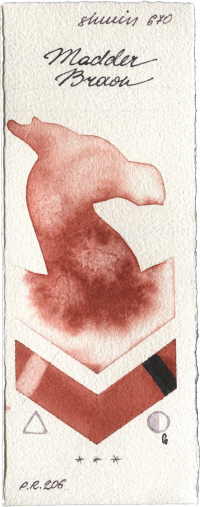 Madder Brown by Shminke Horadam Aquarell watercolor swatch