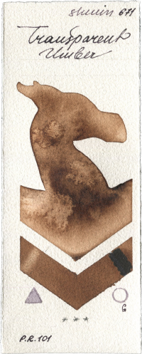 Transparent Umber by Shminke Horadam Aquarell watercolor swatch