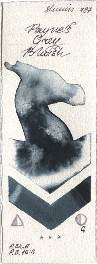 Paynes Grey Bluish by Shminke Horadam Aquarell watercolor swatch