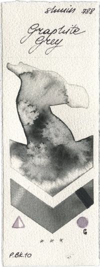 Graphite Grey by Shminke Horadam Aquarell watercolor swatch