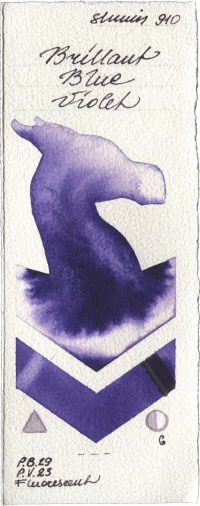 Brilliant Blue Violet by Shminke Horadam Aquarell watercolor swatch
