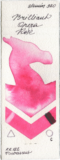 Brilliant Opera Rose by Shminke Horadam Aquarell watercolor swatch