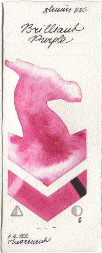 Brilliant Purple by Shminke Horadam Aquarell watercolor swatch