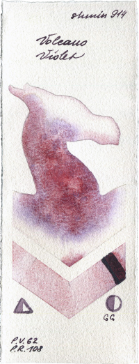 Volcano Violet by Shminke Horadam Aquarell watercolor swatch