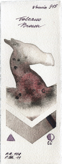 Volcano Brown by Shminke Horadam Aquarell watercolor swatch