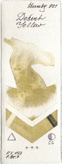 Desert Yellow by Shminke Horadam Aquarell watercolor swatch