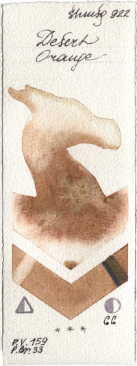 Desert Orange by Shminke Horadam Aquarell watercolor swatch