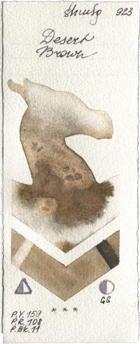 Desert Brown by Shminke Horadam Aquarell watercolor swatch