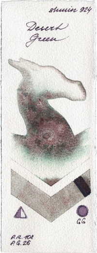 Desert Green by Shminke Horadam Aquarell watercolor swatch
