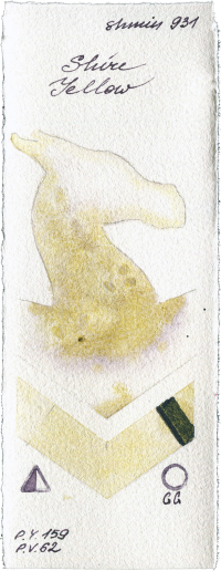 Shire Yellow by Shminke Horadam Aquarell watercolor swatch
