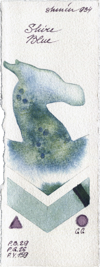 Shire Blue by Shminke Horadam Aquarell watercolor swatch