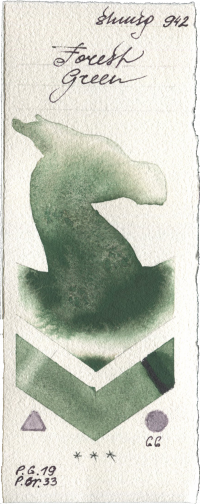 Forest Green by Shminke Horadam Aquarell watercolor swatch
