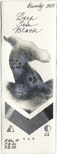 Deep Sea Black by Shminke Horadam Aquarell watercolor swatch