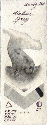 Urban Grey by Shminke Horadam Aquarell watercolor swatch