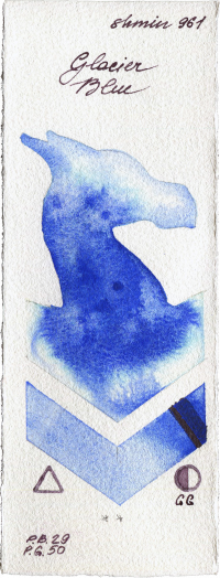 Glacier Blue by Shminke Horadam Aquarell watercolor swatch